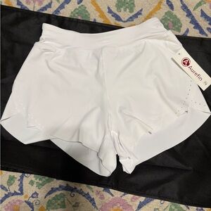 Aurefin White Athletic Shorts